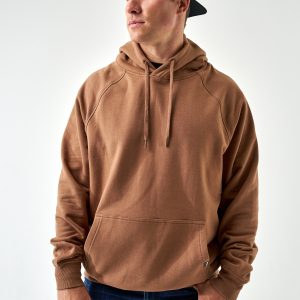 Fleece Hoodie - Heather Brown