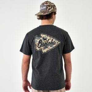 Short Sleeve Tee - Arrowhead Classic Deer Camo - Heather Black
