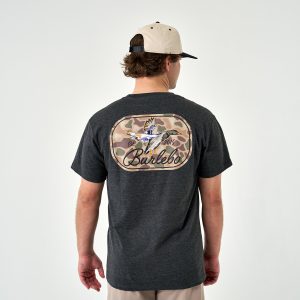 Short Sleeve Tee - Ducks Flying In - Heather Black