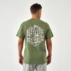 Short Sleeve Tee - Rad Dad Deer Camo - Heather Olive