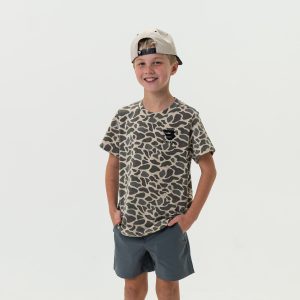 Youth Short Sleeve Tee - Classic Deer Camo - Flying B