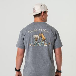 Short Sleeve Tee - Cowboy Up - Dark Heather Grey