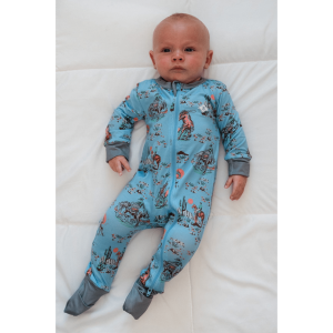 Baby Zip Up - Cowboy Up - Blue