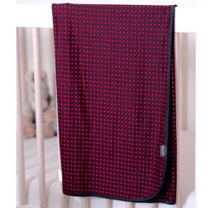 Baby Swaddle - Texas - Black & Red