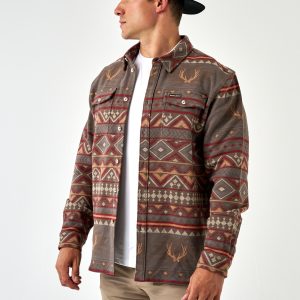 Vintage Heavyweight Flannel - Whitetail Aztec - Brown