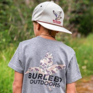 Youth Tee - Pintail Diving Duck - SS - Dark Heather Grey